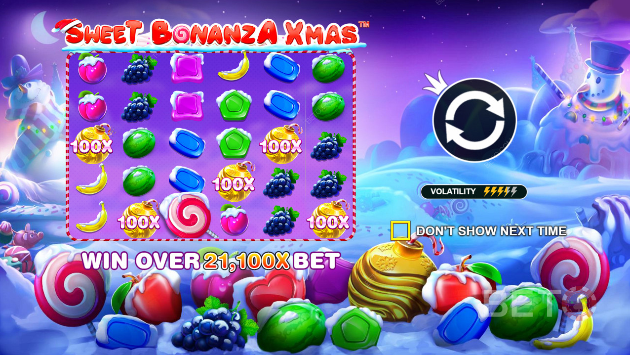 jogabilidade Sweet Bonanza Xmas, como jogar, ganhar prêmios, slot online